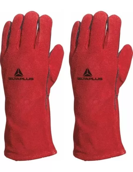 Guanti da saldatore Deltaplus ca515r in pelle crosta anticalore