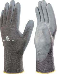 Guanti Deltaplus ve702pg spalmati poliuretano aderenti da lavoro