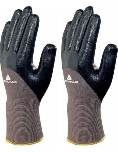 Guanti Deltaplus ve713 spalmati in nitrile aderenti da lavoro