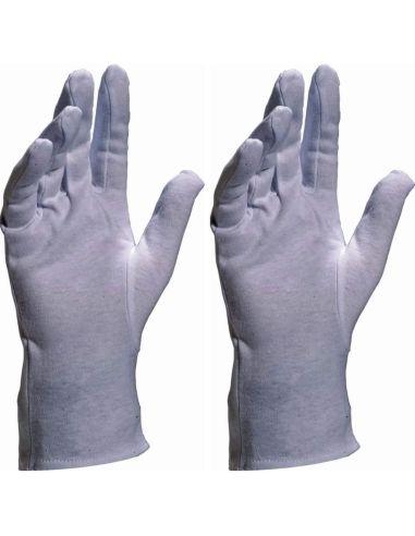 Guanti da lavoro in cotone sbiancato Deltaplus cob40