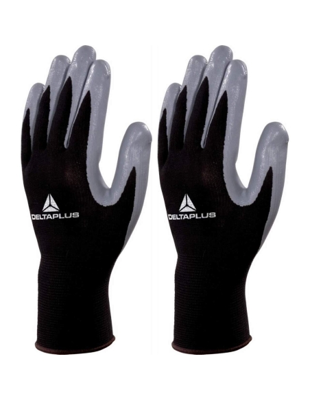 Guanti Deltaplus ve712gr spalmati nitrile aderenti da lavoro