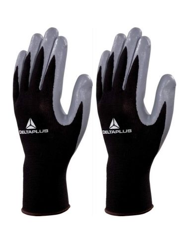 Guanti Deltaplus ve712gr spalmati nitrile aderenti da lavoro