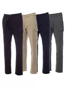 PANTALONI DA LAVORO ELASTICIZZATI MULTITASCHE UOMO PAYPER POWER STRETCH  Taglia 3XL Colore NERO