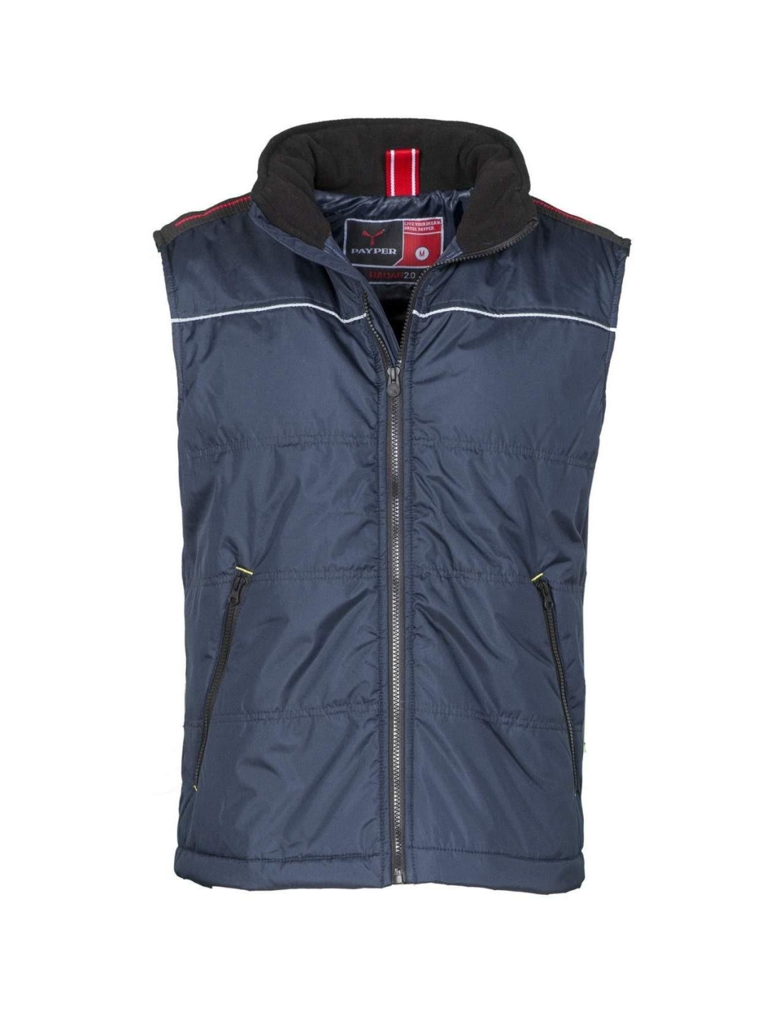 GILET MULTITASCHE BOMBER DA LAVORO INVERNALE INTERNO PILE PAYPER SPEED UOMO  Taglia L Colore NERO