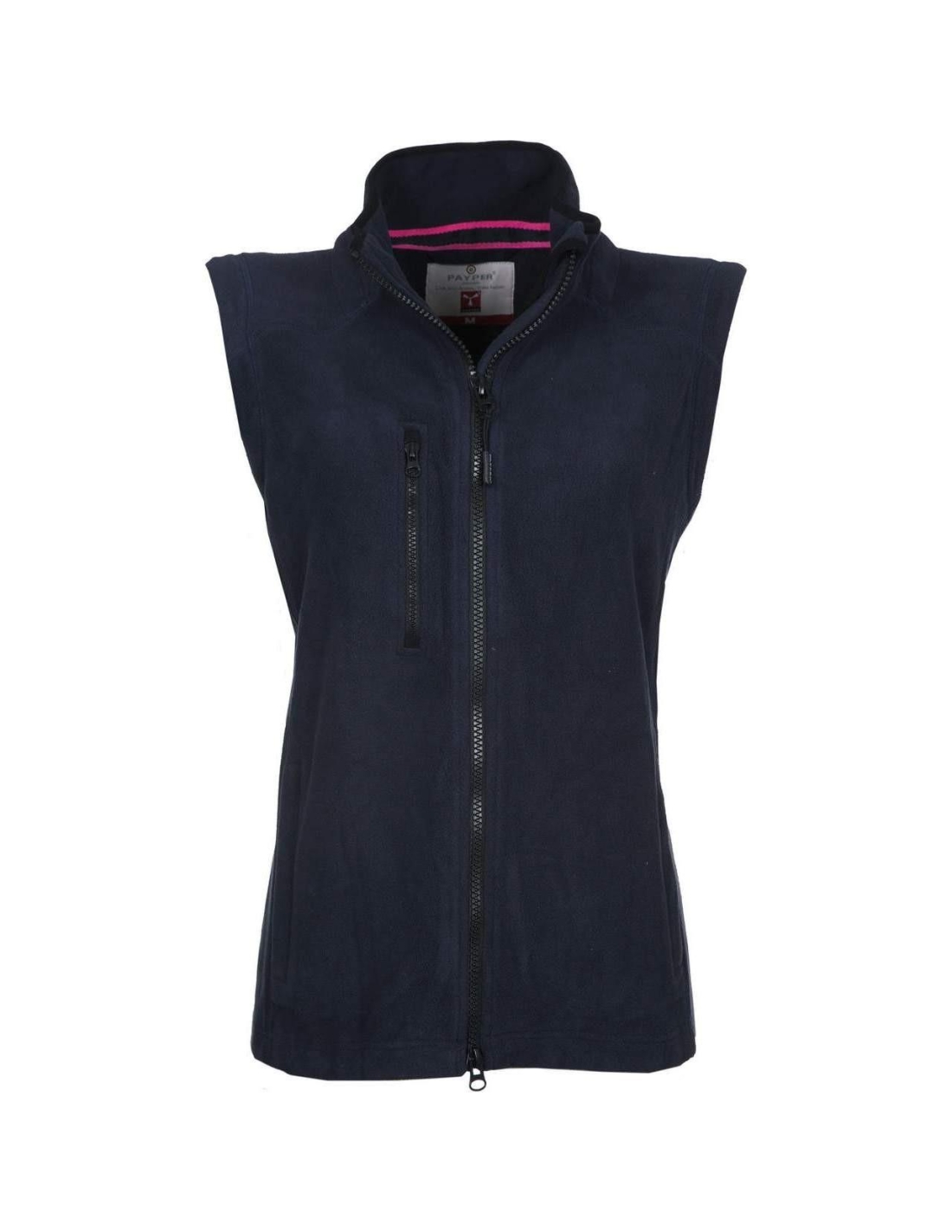 GILET SMANICATO IN PILE ZIP INTERA FELPA MAGLIA PAYPER EASY+LADY DONNA  Taglia L Colore NERO