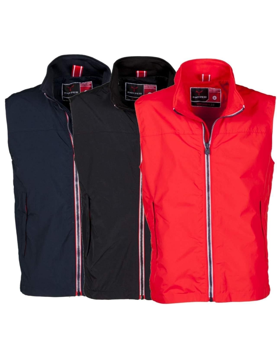 GILET CON ZIP COPERTA DUE TASCHE ESTERNE ESTIVO PAYPER HORIZON R. 2.0 NYLON UOMO  Taglia 3XL Colore NERO