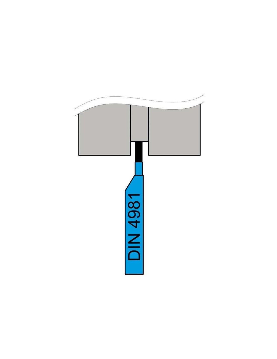 9785G - UTENSILI PER TORNIO SX P 30 DIN 4981 (ISO 7 - UNI 4109) Codice  (vedi tabella specifiche) 9785G 10