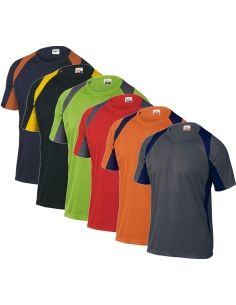 T-shirt Deltaplus bali bicolore poliestere maniche corte lavoro