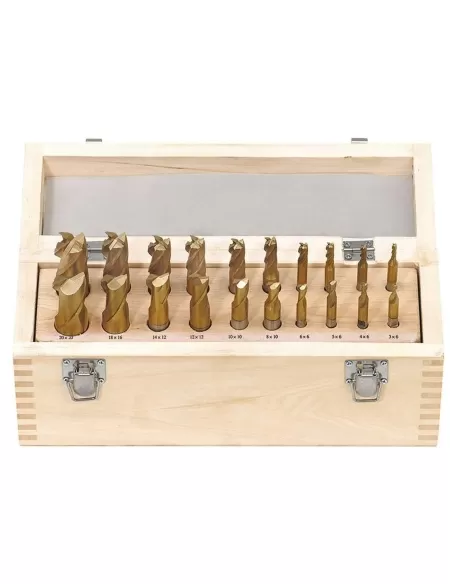 Serie 20 frese candela frontali 2 e 4 tagli finitura ferro metallo Fervi f001/20 Serie 20 frese candela frontali 2 e 4 tagli finitura ferro metallo Fervi f001/20
