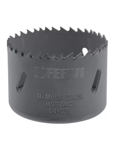 Sega a tazza bimetallica cobalto per metallo 108 mm Fervi 0278/108