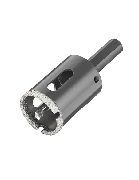 Fresa a tazza diamantata da trapano per gres 32 mm Fervi p031/33 Fresa a tazza diamantata da trapano per gres 32 mm Fervi p031/33