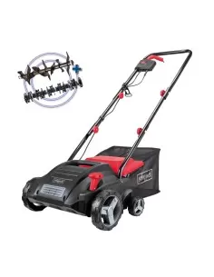Arieggiatore scarificatore elettrico 32cm cestello 30l 16-20 lame Scheppach sc32