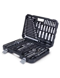 Valigia portautensili attrezzi chiavi 218 pezzi WZB250-BE Scheppach Black