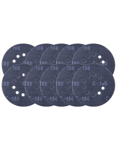 Kit 10 dischi abrasivi in rete 225mm 80-180 gr per levigatrici da muro Scheppach