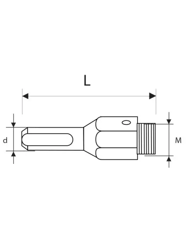 1 - Albero per seghe a tazza 35 -50 mm Fervi f015/003