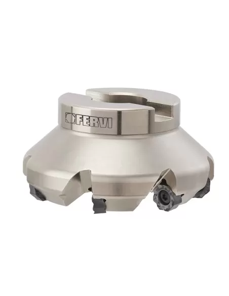 Fresa ad inserti negativi per spianatura 50 mm Fervi f407/050