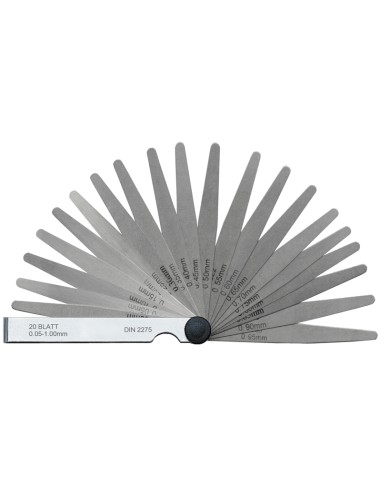 Serie 13 spessimetri a forma conica 005 - 100 mm Fervi fg01