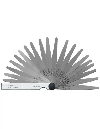 1 - Serie 20 spessimetri a forma conica 005 - 100 mm Fervi fg02