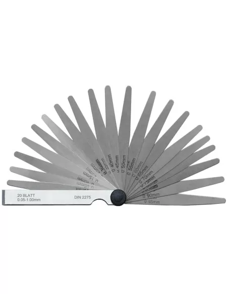 1 - Serie 20 spessimetri a forma conica 005 - 100 mm Fervi fg02