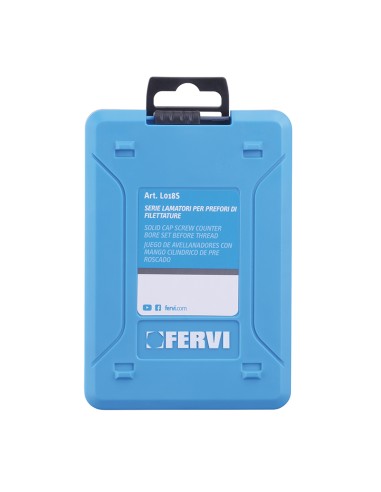 Serie 6 pz lamatore attacco cilindrico x prefori filettatura m3-10 Fervi l018s