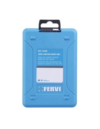 Serie 6 lamatori x fori passanti x sedi viti m3 - m10 grado fine Fervi l019s