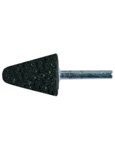 Mole conica con gambo resinoidi in bakelite 15x40x6 mm Fervi mbg1540/06c