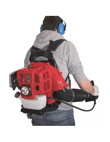 Soffiatore a zaino per foglie a scoppio 51,7 cc Scheppach lb5200bp