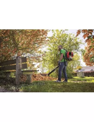 Soffiatore a zaino per foglie a scoppio 51,7 cc Scheppach lb5200bp