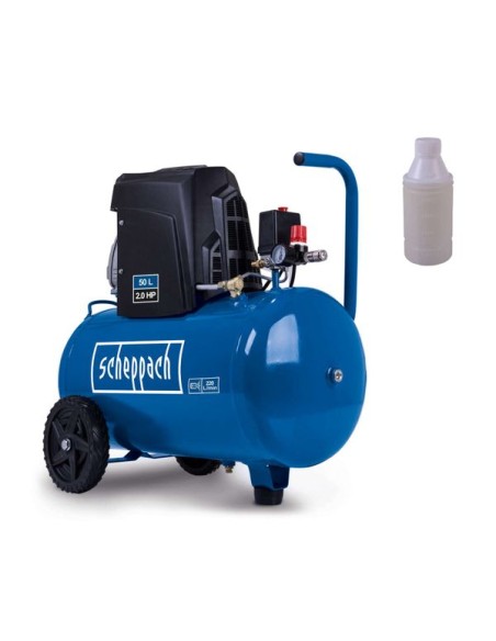 1 - Compressore aria 50lt 10 bar 230v Scheppach hc65v