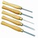 Set Scalpelli Tornio Legno 5 Forme Proxxon db 250