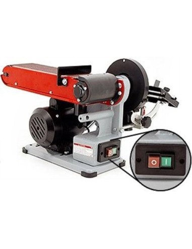 Levigatrice combinata da banco a nastro piu' disco 350w holzmann bt460eco