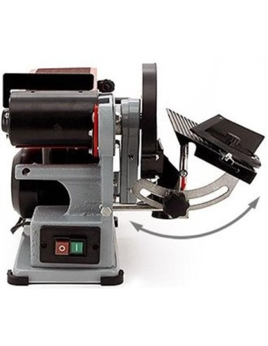 Levigatrice combinata da banco a nastro piu' disco 350w holzmann bt460eco