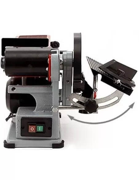 5 - Levigatrice combinata da banco a nastro piu' disco 350w holzmann bt460eco