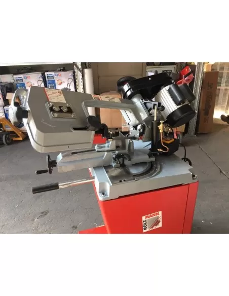 Sega segatrice a nastro per metallo ferro con basamento holzmann bs128hdr