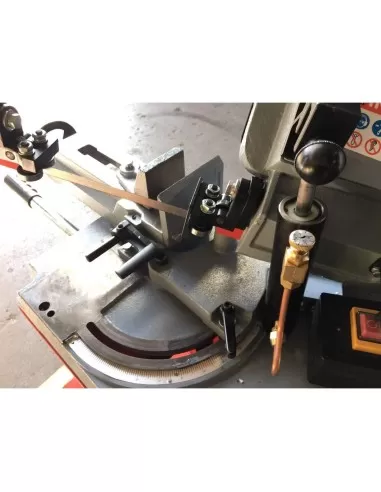 Sega segatrice a nastro per metallo ferro con basamento holzmann bs128hdr
