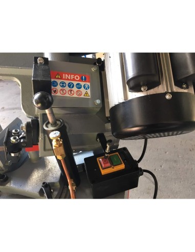 Sega segatrice a nastro per metallo ferro con basamento holzmann bs128hdr
