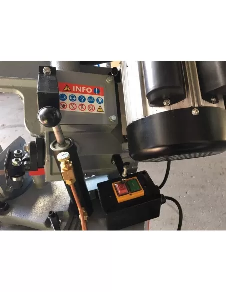 Sega segatrice a nastro per metallo ferro con basamento holzmann bs128hdr