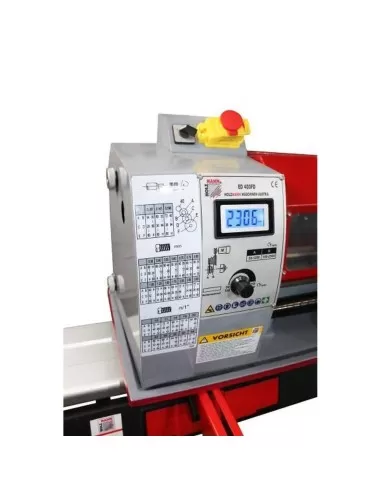 Tornio parallelo ferro metallo velocita' variabile avanzamenti holzmann ed400fd