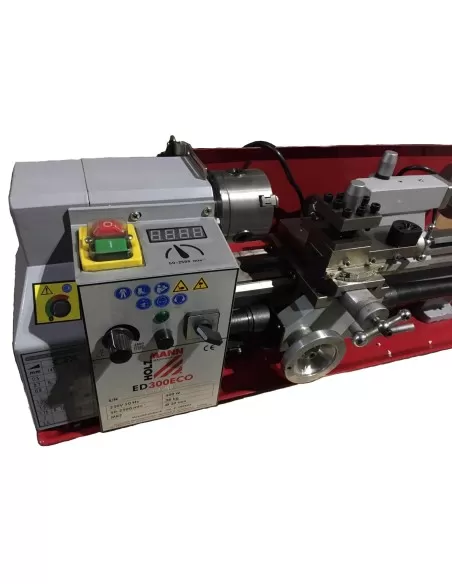 Tornio parallelo ferro metallo velocita' variabile avanzamenti holzmann ed300eco