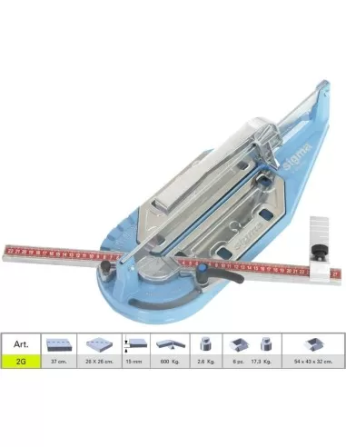 Tagliapiastrelle Sigma 2g taglia piastrelle serie 3 centimetri 37 cm