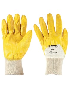 Guanti da lavoro spalmati in nbr cotone con polsino maglia joson 0911