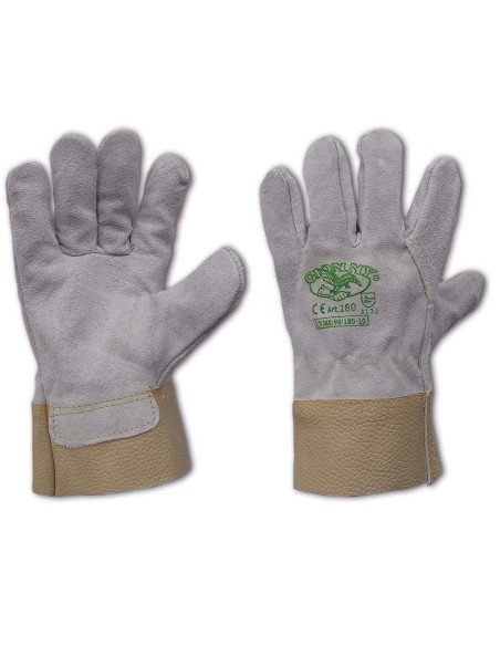 Guanti da lavoro in crosta bovino manichetta pelle gionny 180