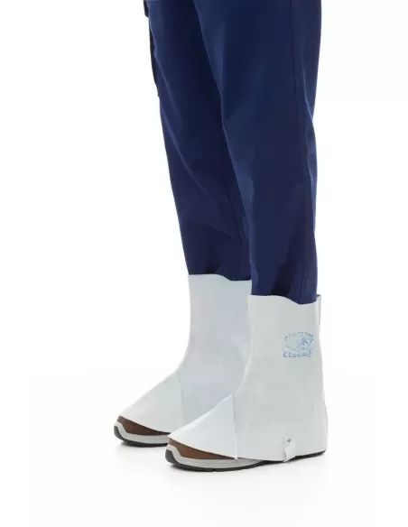 Ghette pelle crosta per saldatore regolabili velcro e cinghie gionny 304c Ghette pelle crosta per saldatore regolabili velcro e cinghie gionny 304c