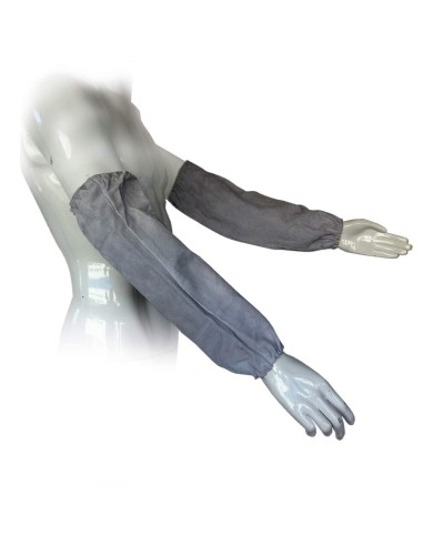 Coppia manicotti pelle crosta saldatore saldatura smerigliatura 40cm gionny 306c