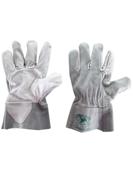 Guanti lavoro pelle fiore bovino dorso in crosta manichetta gionny 50/70