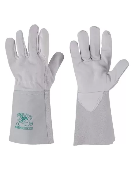 Guanti lavoro pelle fiore bovino dorso crosta manichetta lunga gionny 50/70-14