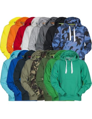 Felpa maglia cappuccio senza zip Payper atlanta+ cotone uomo anche mimetica