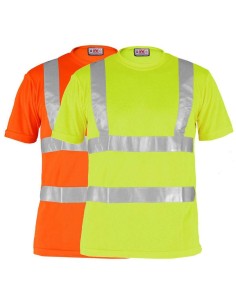T-shirt girocollo alta visibilita' lavoro Payper avenue bande 3m taglie forti