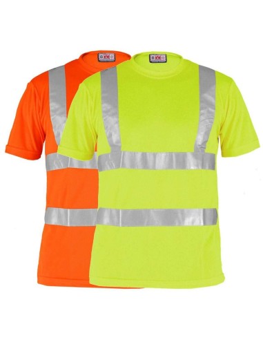T-shirt girocollo alta visibilita' lavoro Payper avenue bande 3m taglie forti