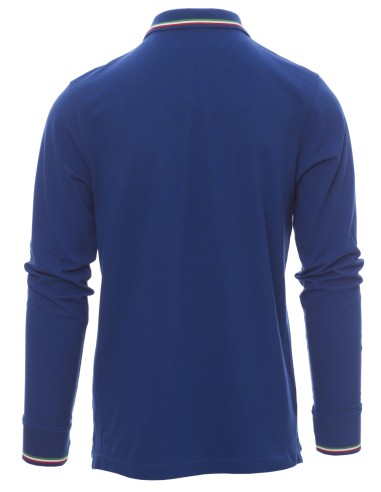 Polo unisex Payper aviazione cotone 100% manica lunga tricolore